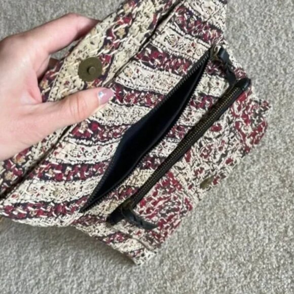 Cotton Hand Bag, Charms, Colourful Pink, Toronto made Clutch, Size Small - Picture 3 of 3